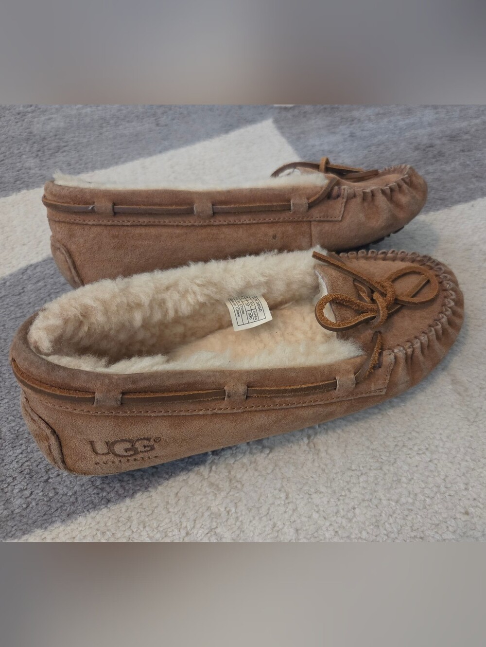 UGG Size 6 Womens Brown Moccassins